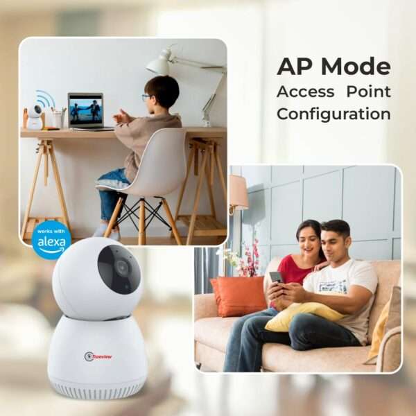 Trueview 3MP Pack of 2 Smart CCTV Wi-fi Home Security Camera with Pan Tilt 360° View, 2 Way Talk, Cloud Monitor, Motion Detect, Supports SD Card Up to 256 GB, Night Vision (3MP Robot - Pack of 2) - Image 5