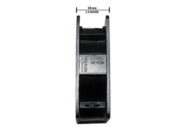 220V AC Power Metal Cooling Fan Axial For Networking Rack, Server, Network Enclosure, PC, Electric Industrial Control Panel, Machinery, Equipment , Black , 4.75" x 4.75" 1.5" - Image 4