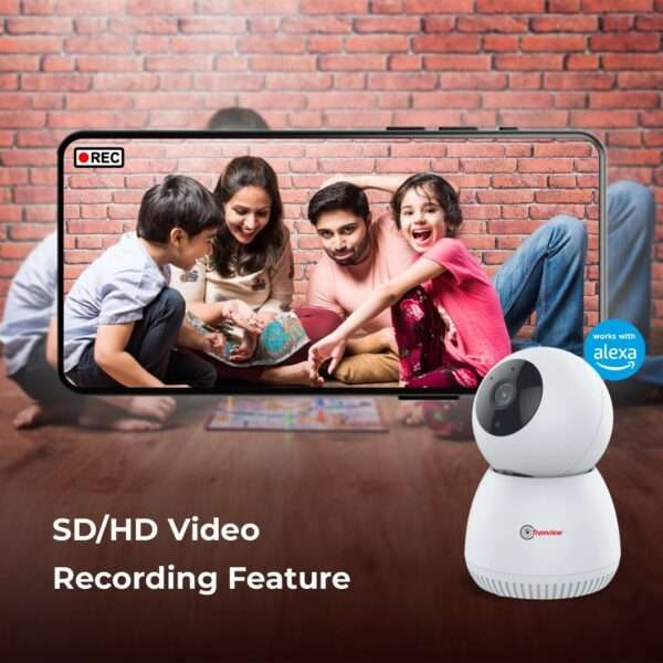 Trueview 3MP Pack of 2 Smart CCTV Wi-fi Home Security Camera with Pan Tilt 360° View, 2 Way Talk, Cloud Monitor, Motion Detect, Supports SD Card Up to 256 GB, Night Vision (3MP Robot - Pack of 2) - Image 4
