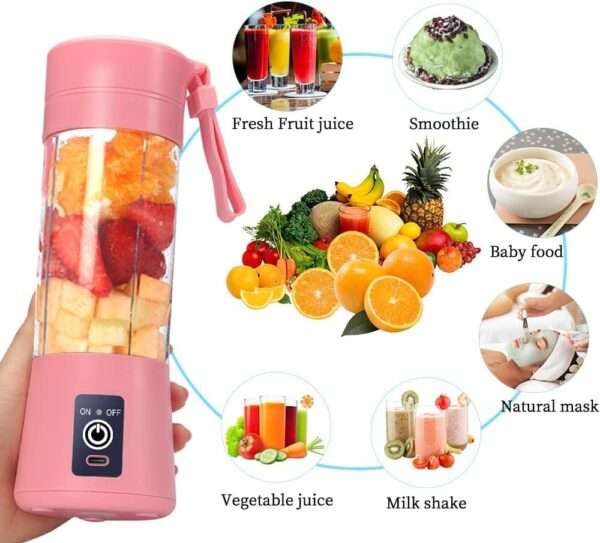 Portable 6-Blade Juicer Blender - Image 2
