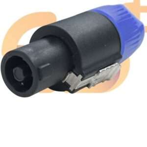 Speakon Connector – 4 Pin Male Audio Speaker Plug (Blue Ring)